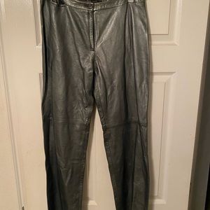 Pewter Leather pants